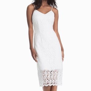 White Lace Slip Dress